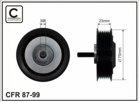 8799 CAFFARO Ролик VW LT 28-46 2.5TDI