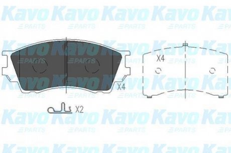 KBP-4529 KAVO Колодки гальмівні дискові