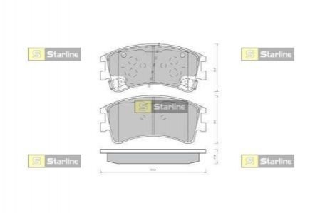 BD S431 STARLINE Гальмівні колодки дискові