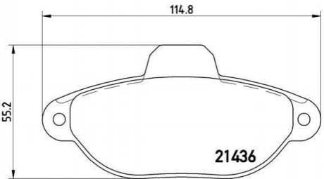 P23 160 BREMBO Гальмівні колодки дискові