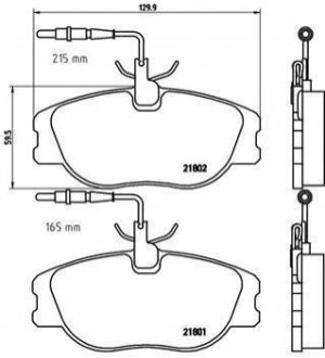 P23 061 BREMBO Гальмівні колодки дискові