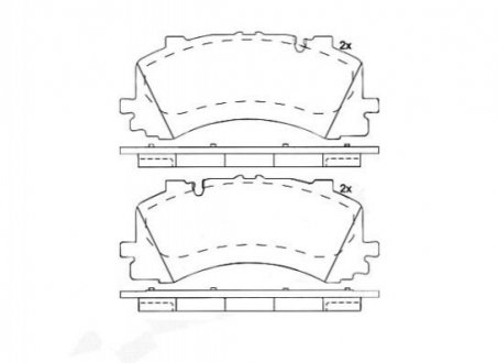 P85 170 BREMBO Гальмівні колодки дискові