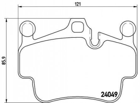 P65 014 BREMBO Гальмівні колодки дискові