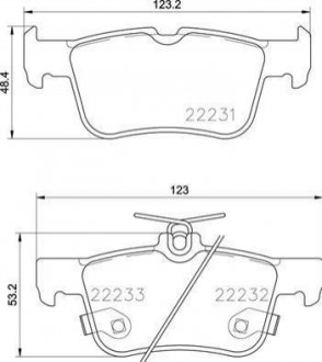 P24 201 BREMBO Гальмівні колодки дискові