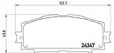 P83 086 BREMBO Гальмівні колодки дискові