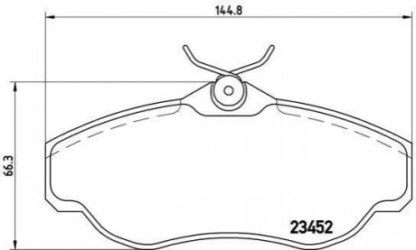 P44 008 BREMBO Гальмівні колодки дискові