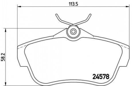 P61 095 BREMBO Гальмівні колодки дискові