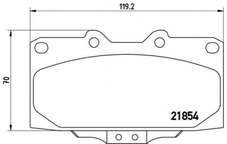 P56 034 BREMBO Гальмівні колодки дискові