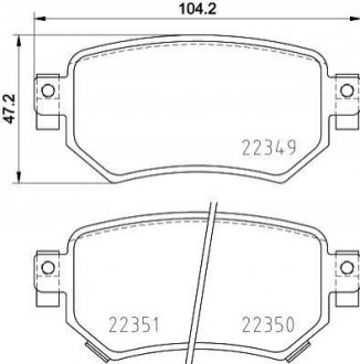 P49 059 BREMBO Колодки тормозные