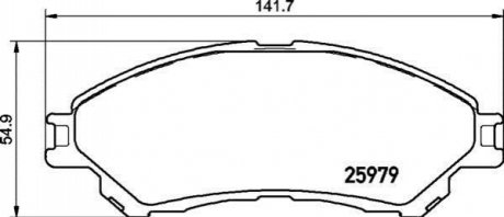 P79 032 BREMBO Гальмівні колодки дискові