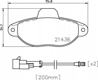 P24 147 BREMBO Гальмівні колодки дискові