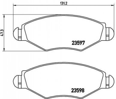 P61 063 BREMBO Гальмівні колодки дискові