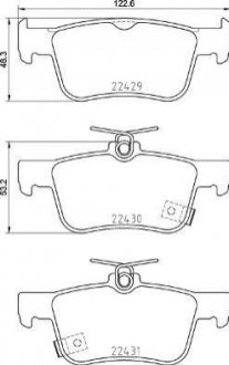 P28 089 BREMBO Гальмівні колодки дискові