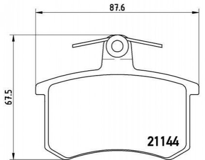 P85 013 BREMBO Гальмівні колодки дискові