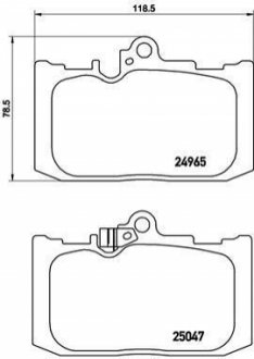 P83 131 BREMBO Гальмівні колодки дискові