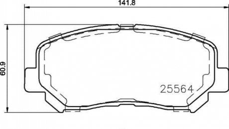 P37 019 BREMBO Гальмівні колодки дискові