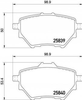 P61 122 BREMBO Гальмівні колодки дискові