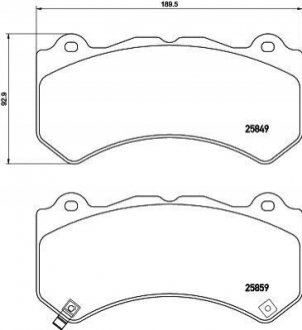 P37 018 BREMBO Гальмівні колодки дискові