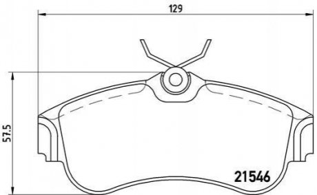 P56 022 BREMBO Гальмівні колодки дискові