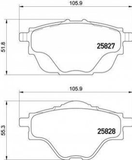 P61 124 BREMBO Гальмівні колодки дискові