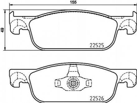 P68 065 BREMBO Гальмівні колодки дискові