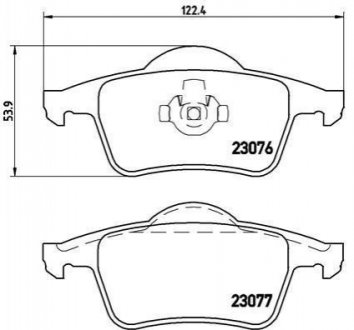 P86 014 BREMBO Гальмівні колодки дискові