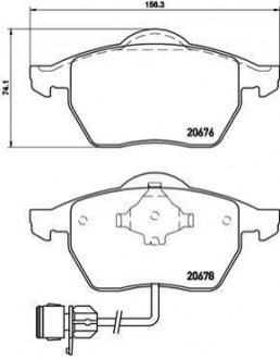 P85 026 BREMBO Гальмівні колодки дискові