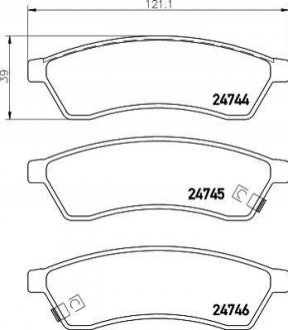 P10 060 BREMBO Гальмівні колодки дискові