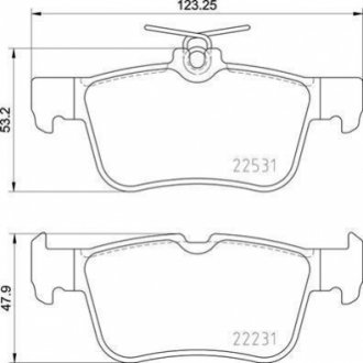 P24 175 BREMBO Гальмівні колодки дискові