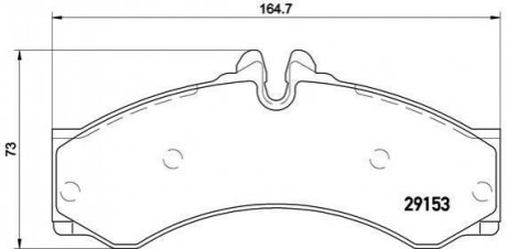 P50 028 BREMBO Колодки тормозные