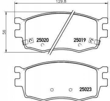 P30 069 BREMBO Гальмівні колодки дискові