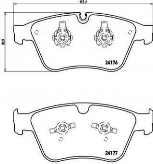 P50 105 BREMBO Гальмівні колодки дискові