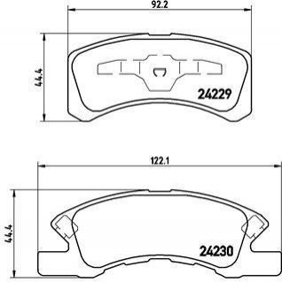 P16 011 BREMBO Гальмівні колодки дискові