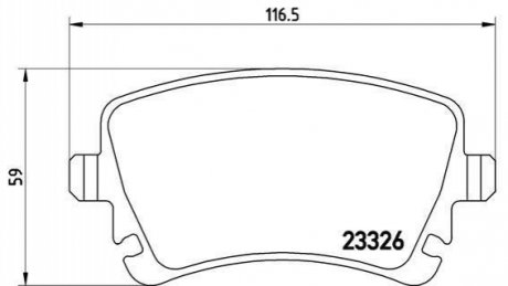 P85 064 BREMBO Гальмівні колодки дискові