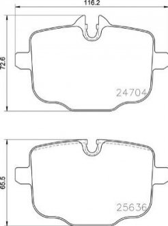 P06 101 BREMBO Гальмівні колодки дискові