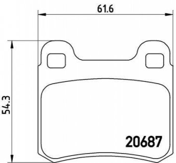 P50 013 BREMBO Гальмівні колодки дискові