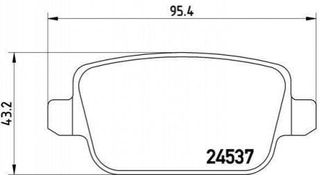 P44 017 BREMBO Гальмівні колодки дискові