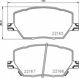 P23 164 BREMBO Гальмівні колодки дискові