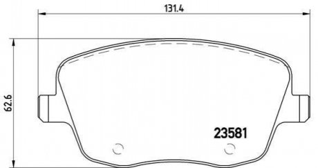 P85 057 BREMBO Гальмівні колодки дискові