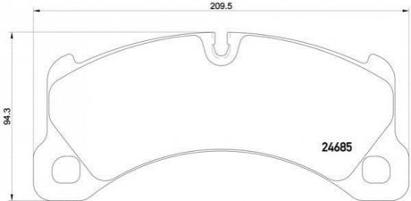 P65 026 BREMBO Гальмівні колодки дискові