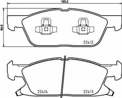 P24 188 BREMBO Гальмівні колодки дискові