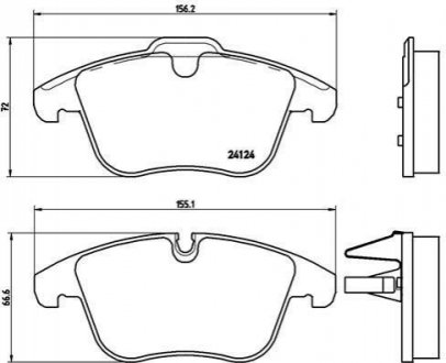 P36 022 BREMBO Гальмівні колодки дискові