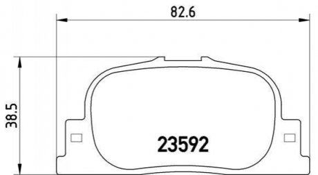 P83 063 BREMBO Гальмівні колодки дискові