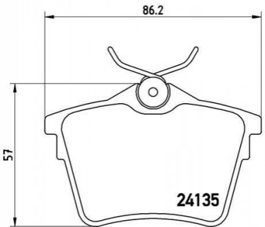 P61 079 BREMBO Гальмівні колодки дискові