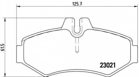 P50 020 BREMBO Гальмівні колодки дискові