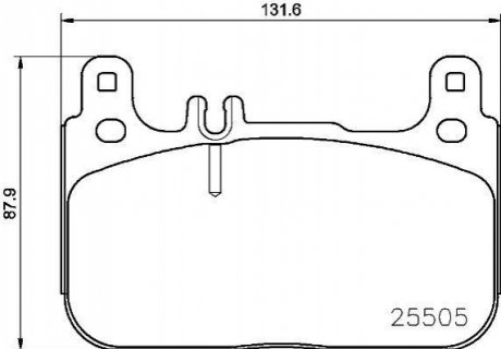 P50 128 BREMBO Гальмівні колодки дискові