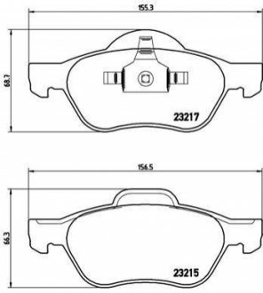 P68 029 BREMBO Гальмівні колодки дискові