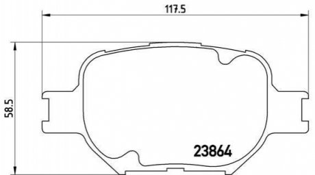 P83 054 BREMBO Гальмівні колодки дискові