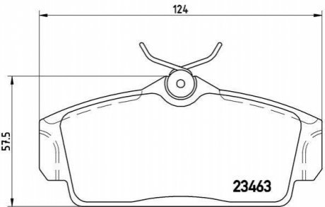 P56 036 BREMBO Гальмівні колодки дискові