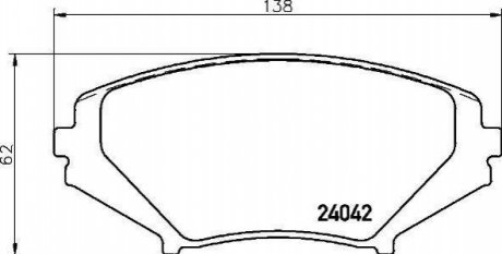 P49 034 BREMBO Гальмівні колодки дискові